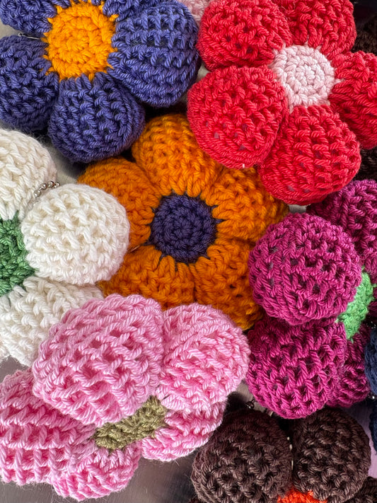 Porte-clés fleur